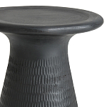 Круглый приставной столик из массива манго Piero Black Side Table варинант исполнения - 2 | Loft Concept в Красноярске