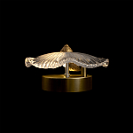 Бра в форме прозрачного стеклянного цветка с рельефной текстурой Textured Glass варинант исполнения - 12 | Loft Concept в Красноярске