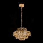 Люстра хрустальная в неоклассическом стиле на золотистом каркасе Majesty варинант исполнения - 2 | Loft Concept в Красноярске