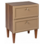 Тумба прикроватная бежевая из массива бука с 2-мя ящиками Wenge Light варинант исполнения - 1 | Loft Concept в Красноярске