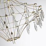 Люстра подвесная из металла с прозрачными подвесками из хрусталя Quasar 93 варинант исполнения - 3 | Loft Concept в Красноярске