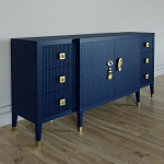 Большой Комод-буфет Elsa Dreams Blue с ящиками варинант исполнения - 3 | Loft Concept в Красноярске