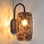 Бра с плафоном из янтарного стекла Amber Olmos Wall Lamp варинант исполнения - 3 | Loft Concept в Красноярске