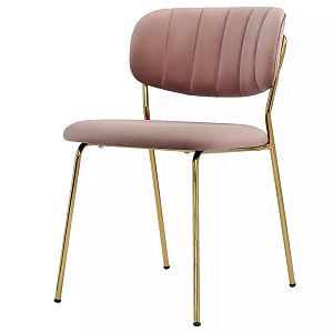 Стул Singer Chair без подлокотников Розовый Велюр