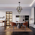 Люстра в форме виноградой грозди Inflorescence варинант исполнения - 4 | Loft Concept в Красноярске