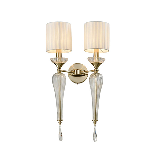 Бра Torch Brass с Абажуром на две лампы