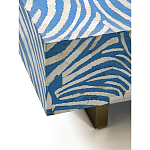Кофейный стол Kenya Coffee Table Bone Inlay ZEBRA blue варинант исполнения - 3 | Loft Concept в Красноярске