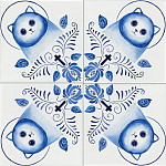 Плитка с узором Котики варинант исполнения - 1 | Loft Concept в Красноярске