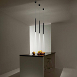 Подвсеной светильник светодиодный металлический цилиндрической формы Высота 100 см Trumpet tube варинант исполнения - 5 | Loft Concept в Красноярске