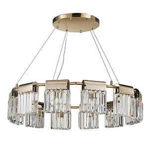 Люстра Crystal Pendants gold 12