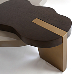 Кофейный стол со столешницей волнистой формы Gale Curved Coffee Table варинант исполнения - 2 | Loft Concept в Красноярске