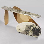 Консоль в виде овальных элементов Jinye console варинант исполнения - 2 | Loft Concept в Красноярске