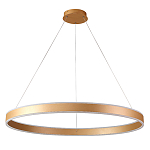 Люстра подвесная светодионая кольцевая золотого цвета Ring Horizontal варинант исполнения - 1 | Loft Concept в Красноярске