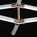 Люстра с геометрической конструкцией из вытянутых цилиндрических плафонов Hex Scaffold  варинант исполнения - 9 | Loft Concept в Красноярске