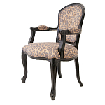 Полукресло с мягкой обивкой из льна на 4-х ножках из массива березы Gladys Armchair варинант исполнения - 3 | Loft Concept в Красноярске