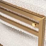 Стул букле бежевый с каркасом цвета матовое золото Tactility варинант исполнения - 3 | Loft Concept в Красноярске