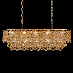 Люстра овальная каскадная с подвесками в форме колец Galaxy of Light варинант исполнения - 2 | Loft Concept в Красноярске