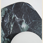 Бра с каменным основанием и плафоном из стекла в форме шара Shaw Marble Lighting варинант исполнения - 3 | Loft Concept в Красноярске