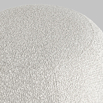 Пуф в ткани букле молочного цвета Pikelet варинант исполнения - 5 | Loft Concept в Красноярске