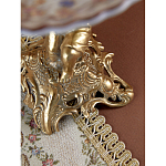 Чаша с цветочным орнаментом на ножке в виде бронзового ангела Eden Garden варинант исполнения - 10 | Loft Concept в Красноярске