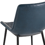 Стул с обивкой из экокожи темно-синего цвета RHOMBUSES UPHOLSTERY варинант исполнения - 7 | Loft Concept в Красноярске