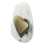 Бра овальное из стекла с золотым элементом Flow Texture  варинант исполнения - 2 | Loft Concept в Красноярске