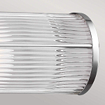 Бра для ванных комнат горизонтальное с 2-мя прозрачными рифлеными цилиндрическими плафонами Feiss варинант исполнения - 4 | Loft Concept в Красноярске