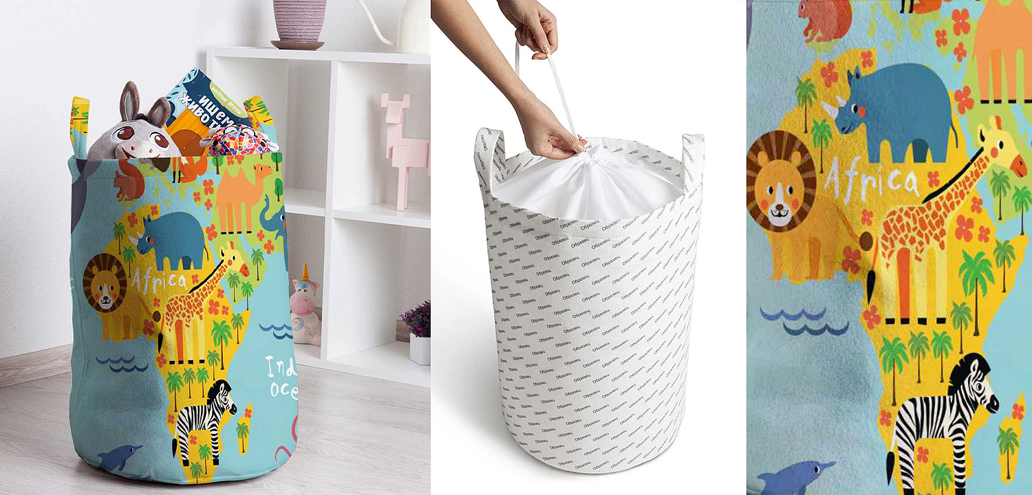 Корзина Funny Map Basket Корзина Funny Map Basket - Loft-Concept в Красноярске
