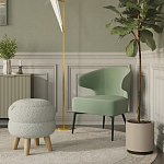 Современное мягкое кресло на металлических ножках Rakush Pistachio варинант исполнения - 8 | Loft Concept в Красноярске