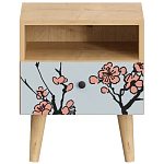 Прикроватная тумба с изображением на ящике Elise Nightstand варинант исполнения - 13 | Loft Concept в Красноярске