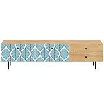 Длинная ТВ-тумба с принтом на ящиках Elise TV Stand варинант исполнения - 9 | Loft Concept в Красноярске