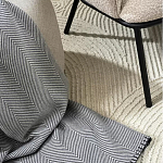 Плед из шерсти мериноса серого цвета 130×180 см Gray Waves варинант исполнения - 5 | Loft Concept в Красноярске