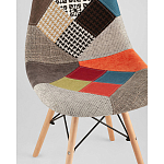 Пластиковый стул на ножках из массива бука Eames Пэчворк варинант исполнения - 2 | Loft Concept в Красноярске