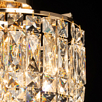 Потолочный светильник круглый с прозрачными подвесками Lunet варинант исполнения - 4 | Loft Concept в Красноярске