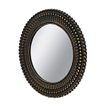 Зеркало круглое с текстурированным дизайном рамы Helios варинант исполнения - 2 | Loft Concept в Красноярске