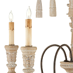 Люстра с состаренными резными элементами Big Graceful Profile варинант исполнения - 1 | Loft Concept в Красноярске