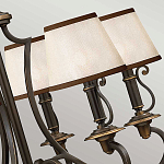 Люстра бронзового цвета с бежевыми абажурами из органзы в классическом стиле Hinkley варинант исполнения - 13 | Loft Concept в Красноярске