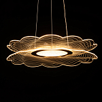 Люстра с прозрачным волнистым плафоном в форме цветка Ethereal Bloom варинант исполнения - 7 | Loft Concept в Красноярске