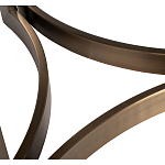 Столик журнальный с круглой мраморной столешницей Unique Stone Design варинант исполнения - 5 | Loft Concept в Красноярске