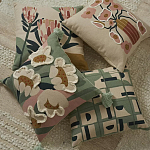 Подушка с цветочным принтом и кисточками Blooming Elegance Daisy варинант исполнения - 5 | Loft Concept в Красноярске