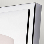 Бра для ванных комнат с белым цилиндрическим плафоном на прямоугольном основании цвета хром Feiss варинант исполнения - 2 | Loft Concept в Красноярске