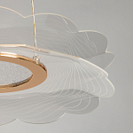 Люстра с прозрачным волнистым плафоном в форме цветка Ethereal Bloom варинант исполнения - 10 | Loft Concept в Красноярске