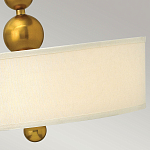 Люстра подвесная с белым тканевым цилиндрическим абажуром и декоративными шарами Hinkley варинант исполнения - 11 | Loft Concept в Красноярске