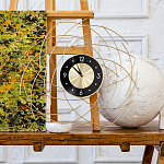 Часы настенные из металла с чёрным циферблатом Current Time варинант исполнения - 4 | Loft Concept в Красноярске