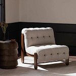 Кресло с деревянным каркасом и обивкой из ткани букле Medieval Furniture варинант исполнения - 2 | Loft Concept в Красноярске