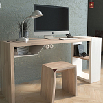 Письменный стол прямоугольный с полочкой под столешницей EcoComb варинант исполнения - 2 | Loft Concept в Красноярске