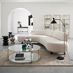 Приставной стол из сплава алюминия Solaris варинант исполнения - 3 | Loft Concept в Красноярске