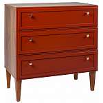 Комод красный из массива бука с 3-мя ящиками Wenge Light варинант исполнения - 1 | Loft Concept в Красноярске