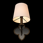 Бра с белым текстильным абажуром и фигурным основанием с зеркальной вставкой Vitorino варинант исполнения - 17 | Loft Concept в Красноярске