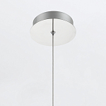 Подвесной светильник хромированного цвета с прозрачным цилиндрическим стеклянным плафоном Eurofase варинант исполнения - 7 | Loft Concept в Красноярске